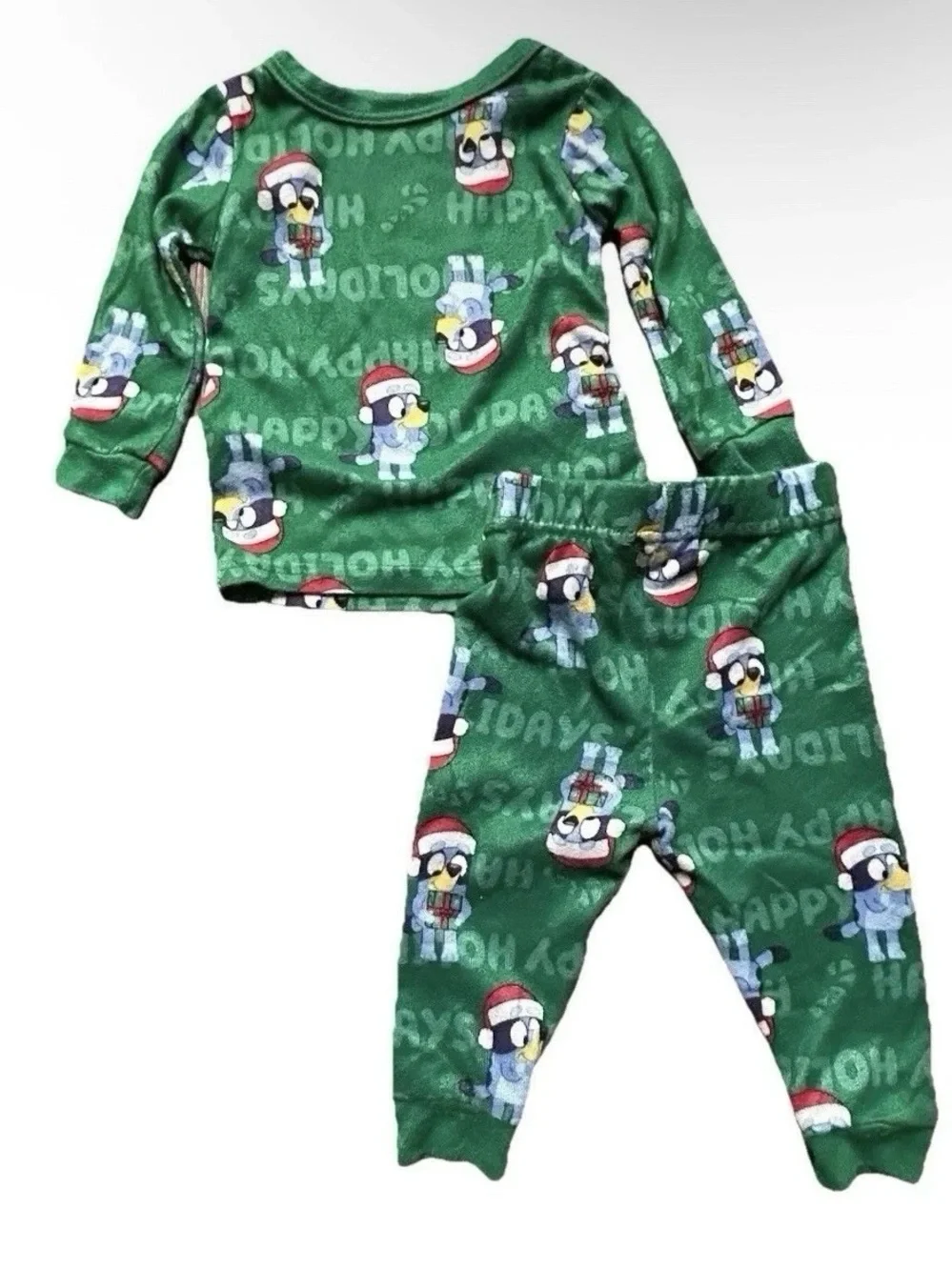 Toddler Bluey Christmas Pajama Sets Size 12 Months